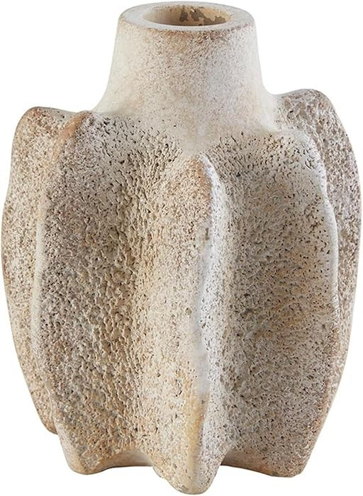 47th & Main Modern Shallow Vase Cement Vase for Home Décor, 3.75" Dia x 4.75" H, Eclectic | Amazon (US)