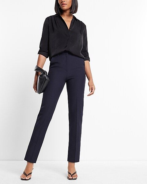 Editor Super High Waisted Straight Ankle Pant | Express