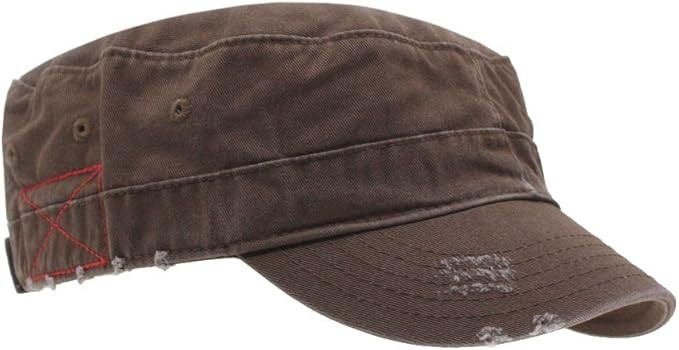The Vintage Year Washed Cadet Cotton Twill Adjustable Military Radar Distressed Sport Caps | Amazon (US)