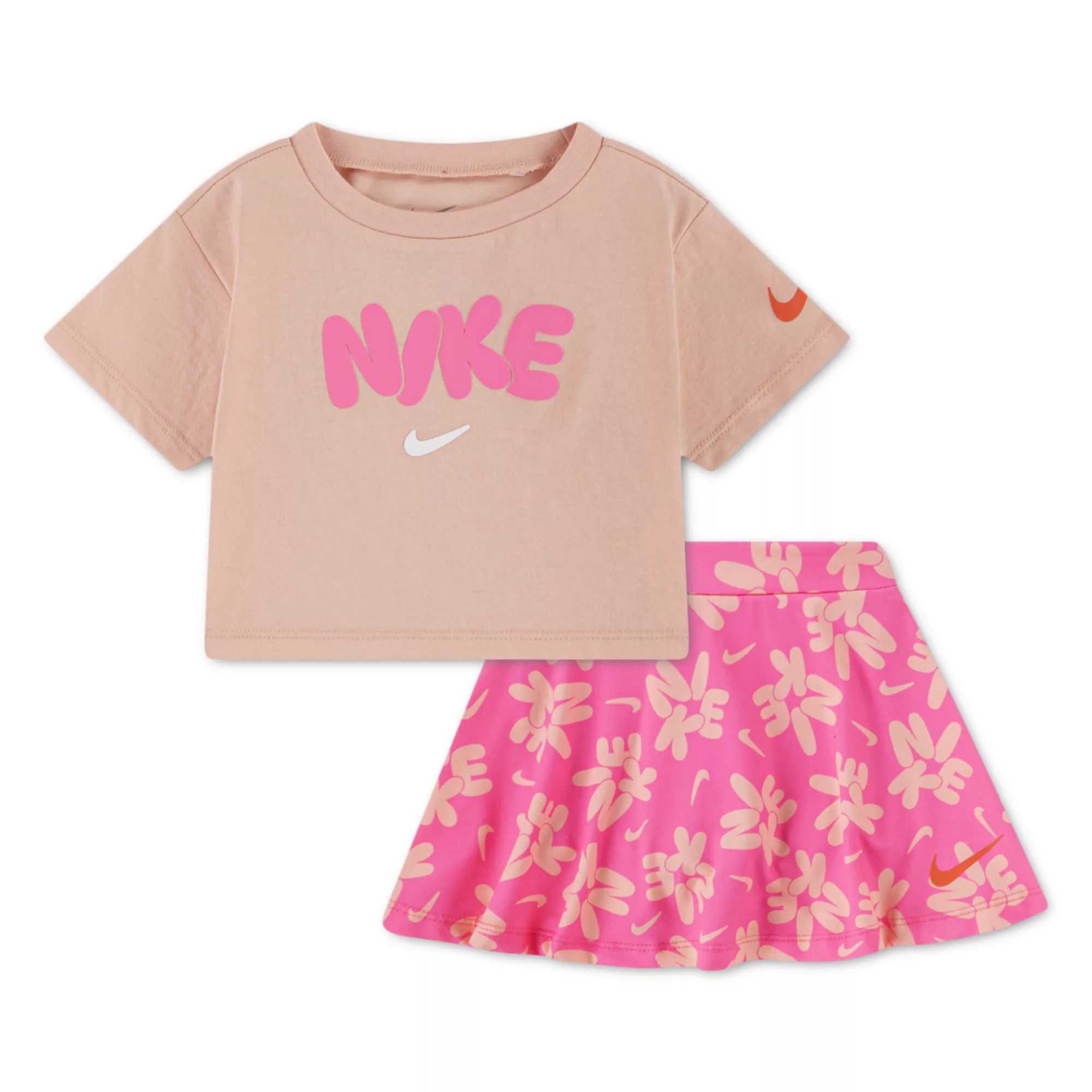 Baby Toddler & Little Girls 12 months - 6x Nike Bold Play Tee & Dri-FIT Skort 2-Piece Set | Kohl's