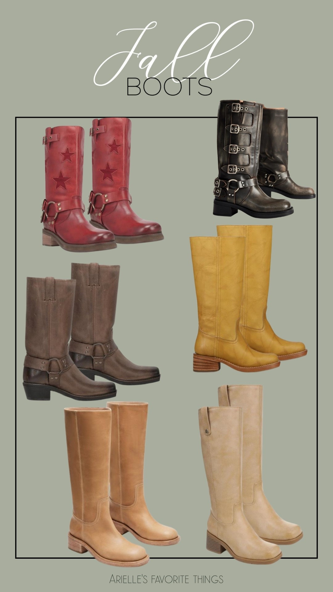 FALL BOOT FAVORITES 🍂
From bold statement red moto style to soft neutral leathers, these boots are made for every fall adventure. Whether you’re going for a cozy weekend look or dressing up denim for a night out, these are the pairs I’m loving this season. Tap to shop my go-to fall boots — classic, chic, and ready for sweater weather! 👢✨

#LTKShoeCrush #LTKSeasonal #LTKStyleTip