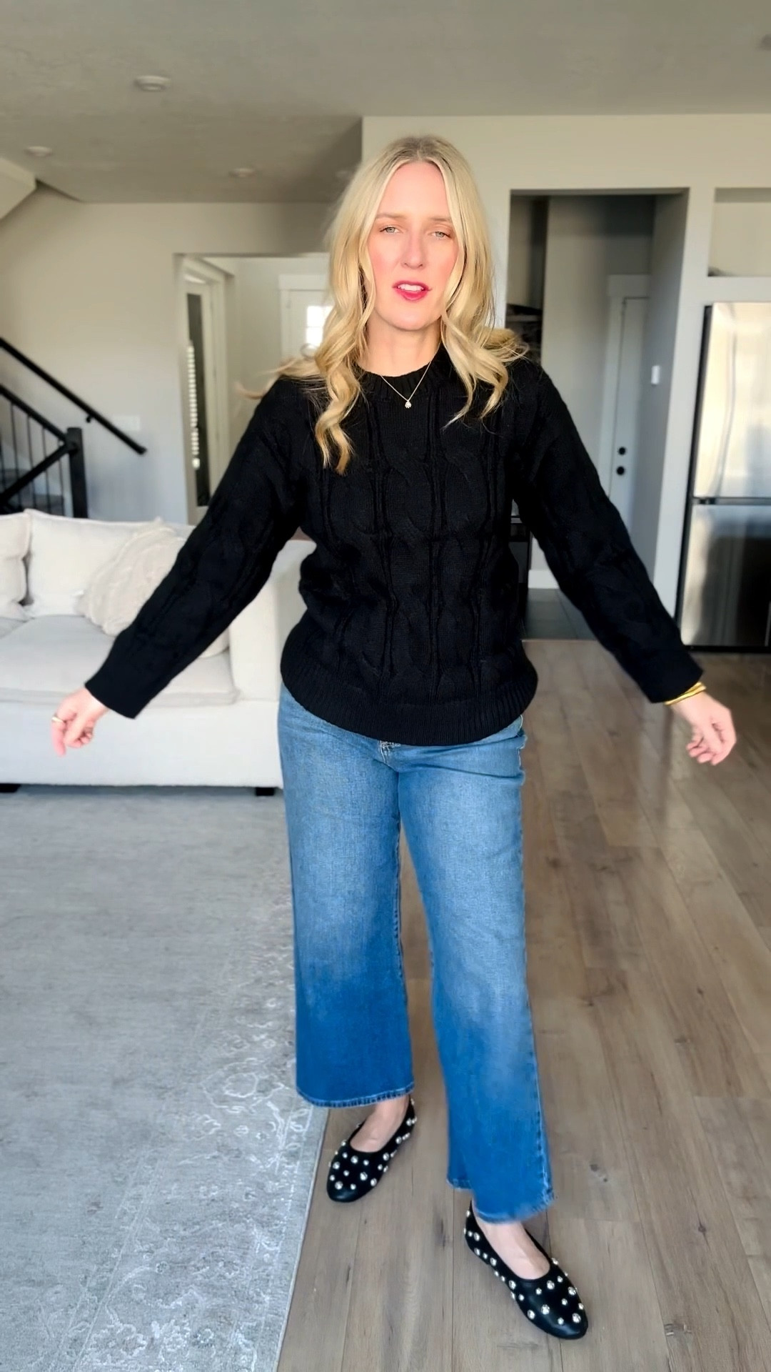 Under $12 Walmart finds 🤍 so many good deals right now and prices this low don’t last long.

✨ Cargo jeans just dropped to $10 — wearing a medium, true to size
✨ $9 long-sleeve red holiday tee — wearing a medium
✨ Sweater top on sale for $10 — wearing a medium
✨ Viral sparkle wide-leg jeans — wearing a small
✨ Classic cable-knit sweater with timeless J.Crew vibes — wearing a medium

These are limited-time rollbacks and sizes are already going quickly.

#affordablefashion #budgetfashion #walmartfashion #walmartstyle #walmartfinds #walmartdeals #walmartrollbacks #lookforless #momstyle #momfashion #everydayoutfits #casualstyle #winteroutfits #falloutfits #budgetfriendly #affordablestyle #walmarthaul #walmarttryon #ltkunder50 #ltkunder25 #ltkfinds #ltkfashion


#LTKSaleAlert #LTKFindsUnder50 #LTKTall