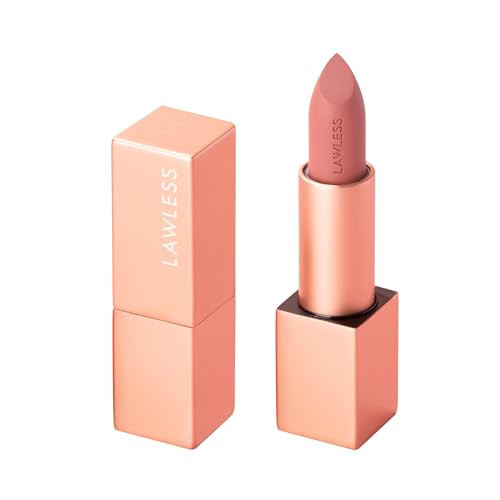 Lawless Forget the Filler Lip-Plumping Line-Smoothing Satin Cream Lipstick, Femme, Pink, 0.1 Ounce | Amazon (US)