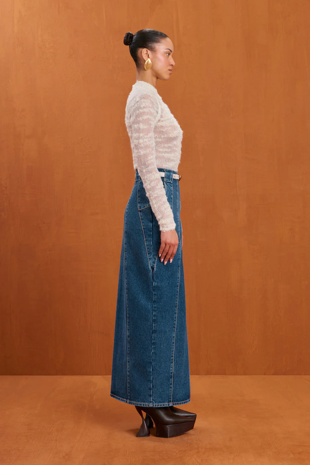 MIA JEAN SKIRT - INDIGO | Cult Gaia - US