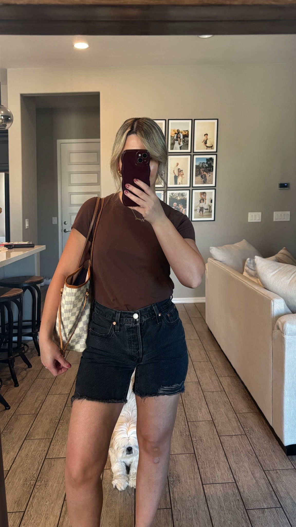 Madewell Tee S, Levi short 25 on sale! 

#outfits #momstyle #minimalstyle #browntee #madewell #levishorts #outfitideas #outfitsunder50 #styletip #amazonfinds #amazonfashion 

#LTKFindsUnder50 #LTKStyleTip #LTKSaleAlert