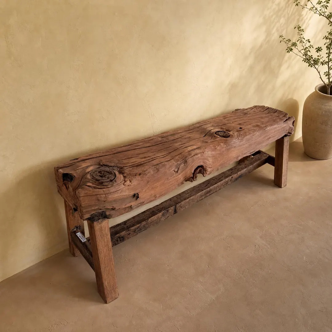 Sleeper Wood Bench 47", Rustic Barn Beam Bench, Reclaimed Wood Entryway Bench, Farmhouse Decor - ... | Etsy (Global)