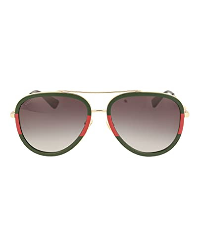 Gucci Pilot Urban Web Block Aviator Sunglasses | Amazon (US)