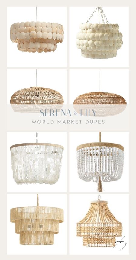 Serena and Lily #lookforless finds at finds World Market! Get the coastal look for a less and shop rattan accents, chandeliers, ceiling pendants, and much more #savevssplurge #serenaandlily #coastaldecor 

#LTKhome #LTKsalealert #LTKunder100