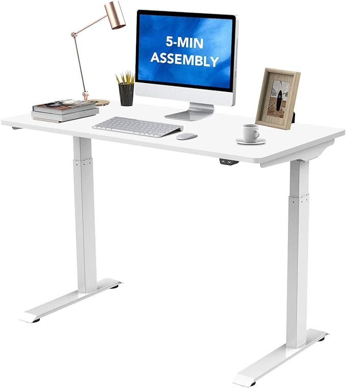 Flexispot Standing Desk Electric Quick Install Height Adjustable Desk 48 x 24 Inches Whole-Piece ... | Amazon (US)