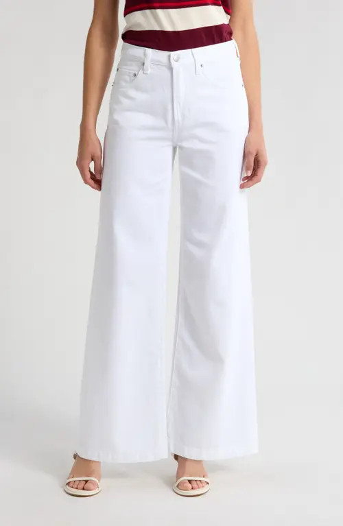 Pistola Jadyn Wide Leg Jeans in Vivid White at Nordstrom, Size 30 | Nordstrom