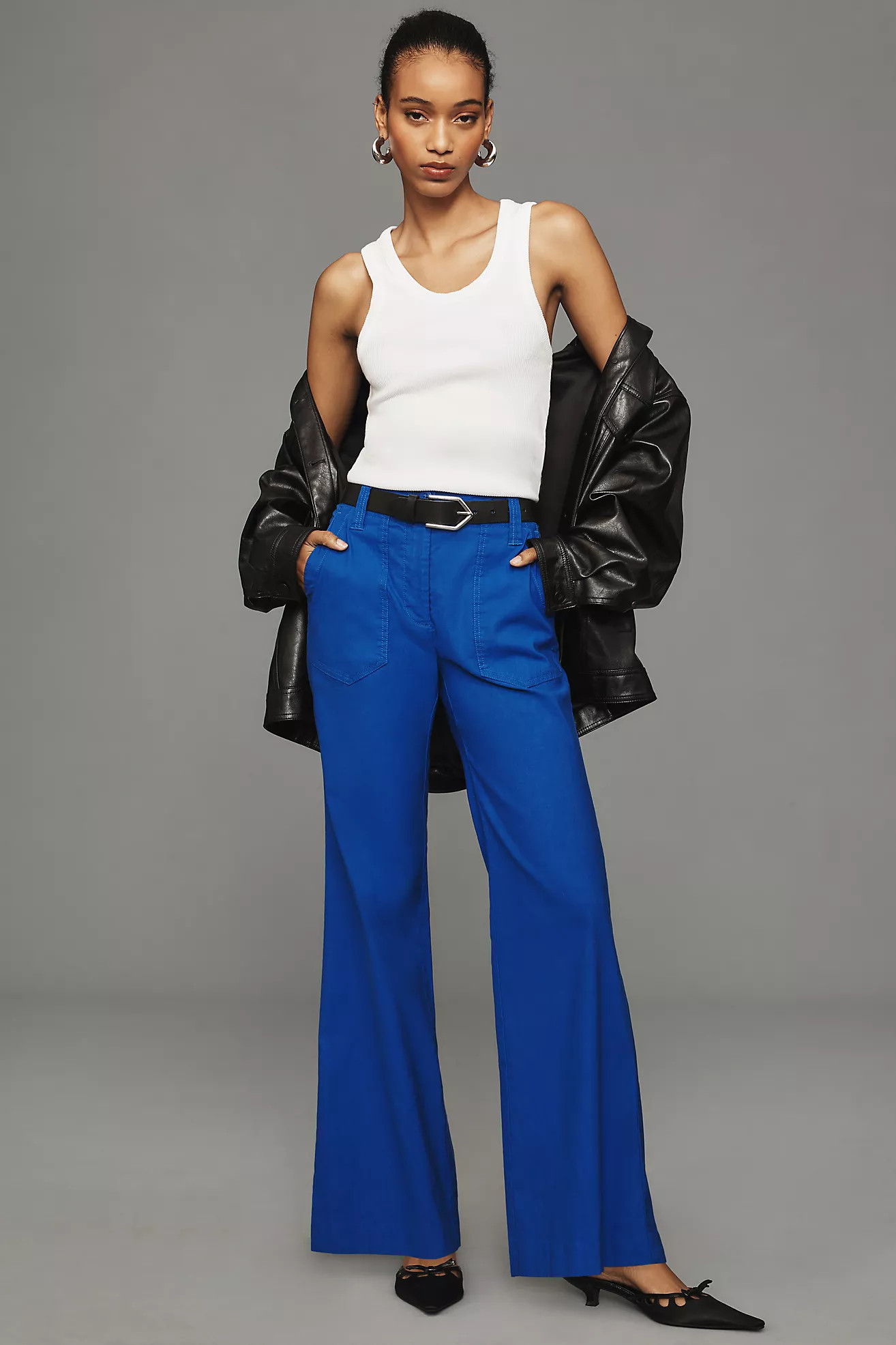The Naomi Wide-Leg Flare Pants by Maeve | Anthropologie (US)