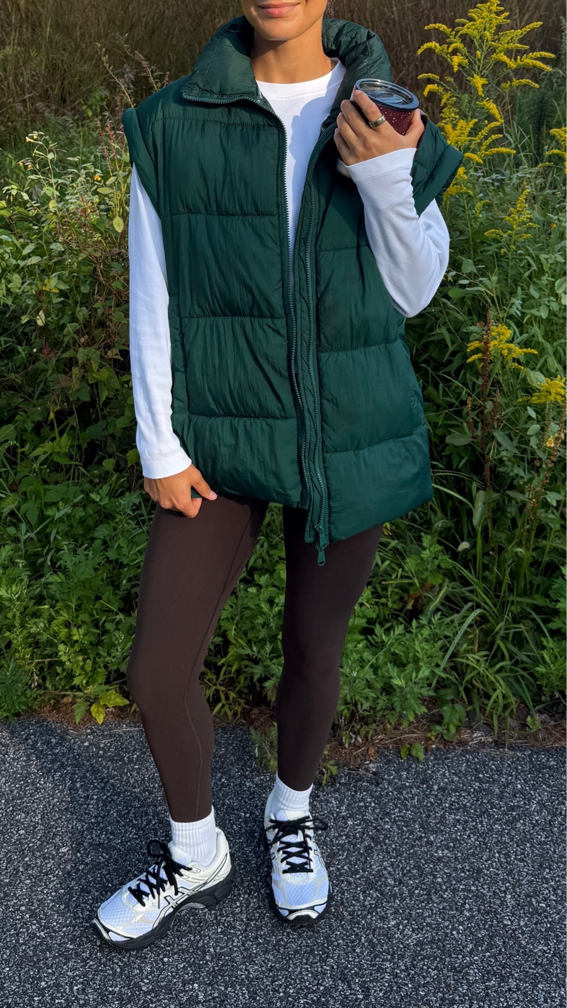 morning walk outfit! wearing size XS in puffer

#LTKootd #LTKActive #LTKSeasonal
