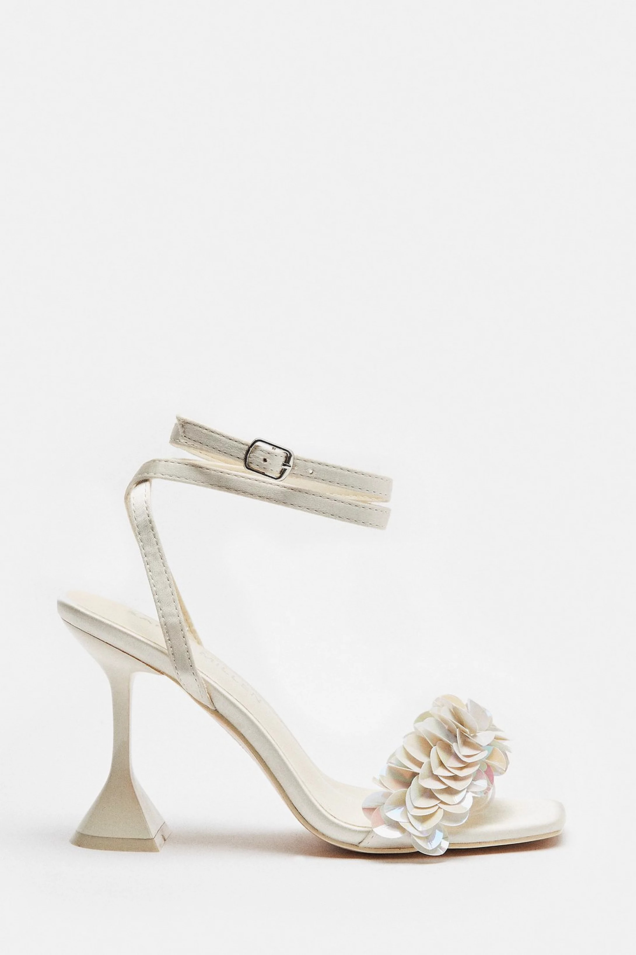 Sequin Flare Detail Heel | Karen Millen UK + IE + DE + NL