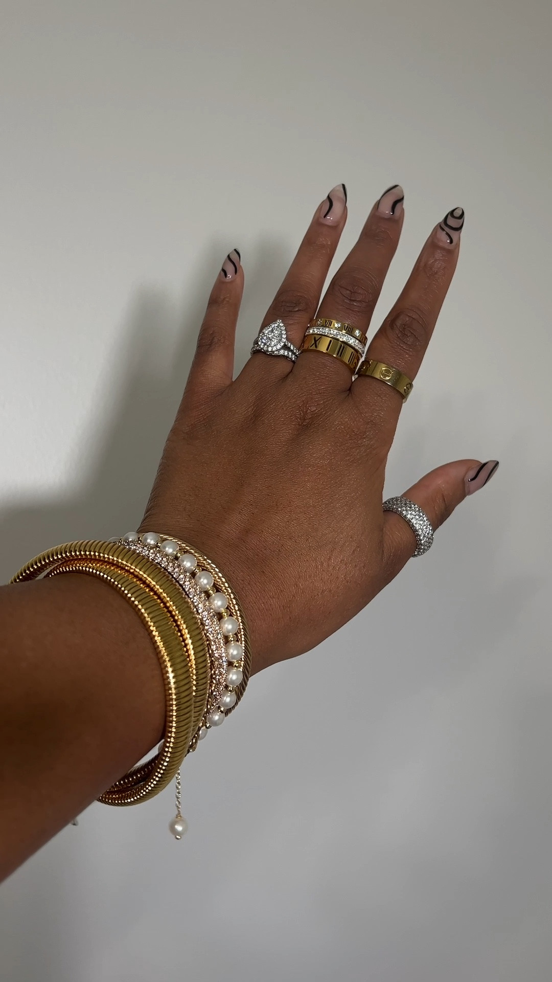 I love a good bracelet stack! Go ahead and add these to your arm candy. #bracelets #braceletstack #jewelry #goldjewelry 

#LTKFindsUnder50
