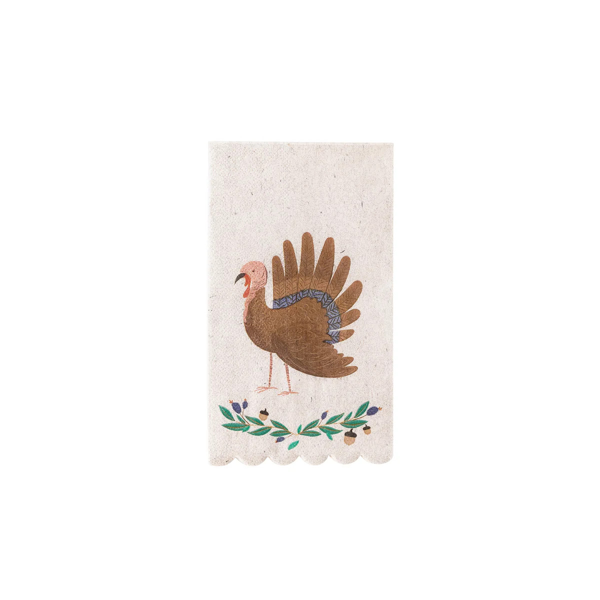 Scallop Turkey Guest Towel Napkin | My Mind's Eye