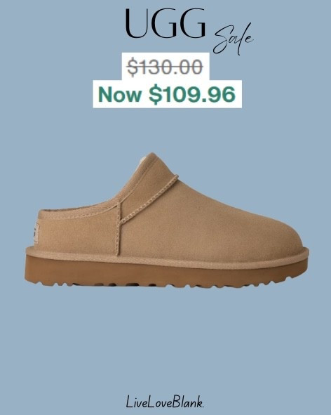 Ugg sale 
Classic slipper 


#LTKOver40 #LTKSeasonal #LTKSaleAlert