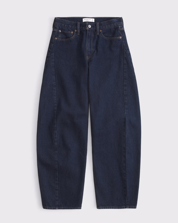 Mid Rise Barrel Jean | Abercrombie & Fitch (UK)