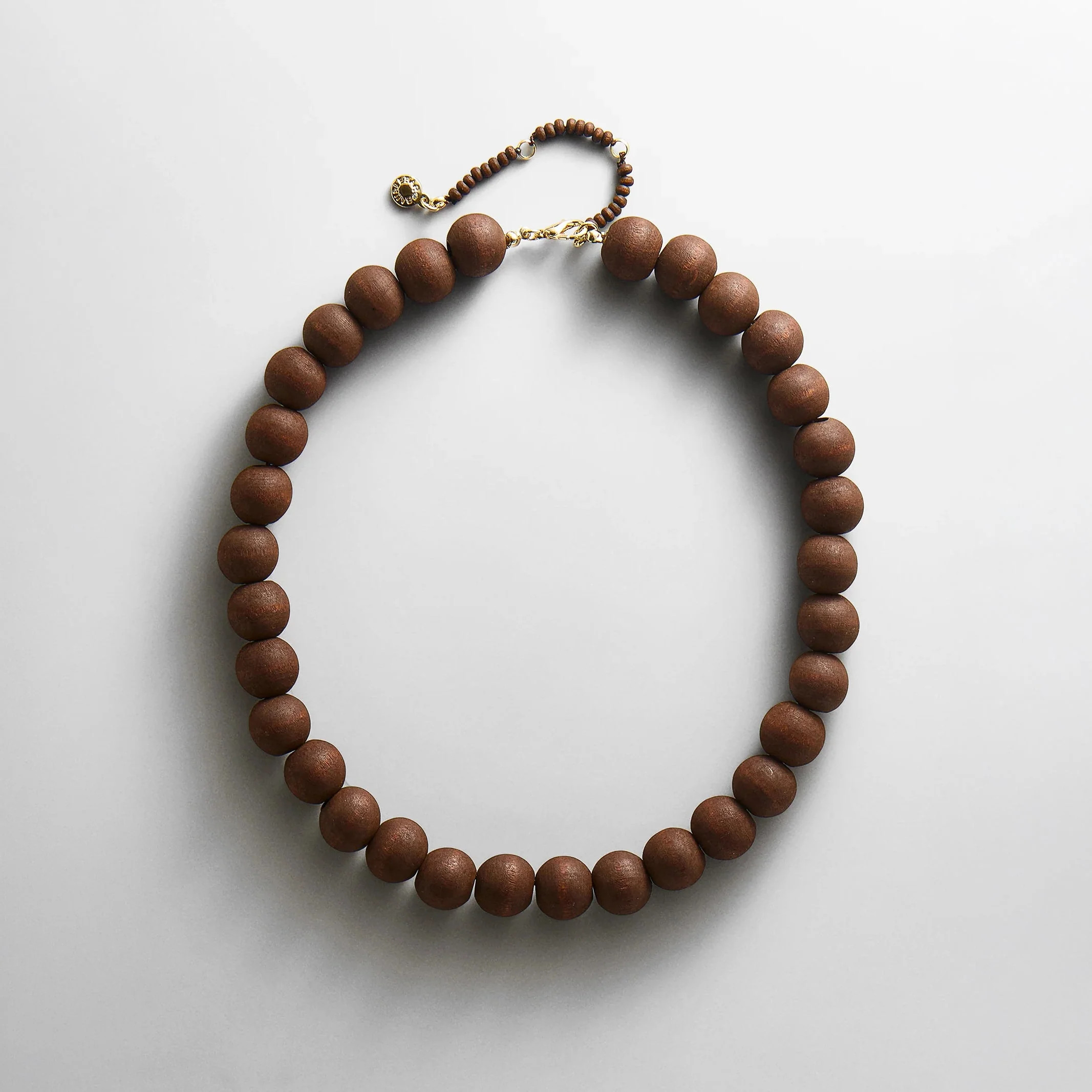 Mini Jane Beaded Necklace - Dark Wood | BaubleBar