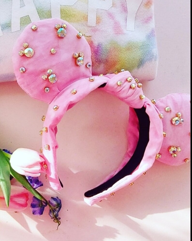 Pink Tie Dye AB Iridescent Glass Crystal Women's Knotted | Etsy | Etsy (US)