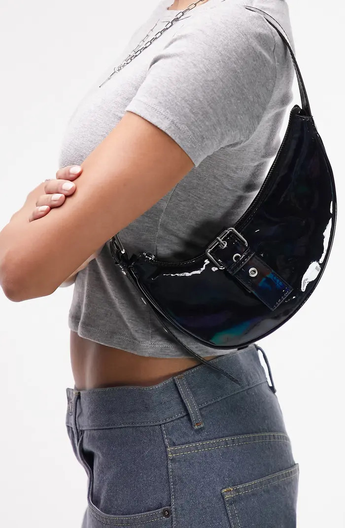 Shelby Buckle Faux Leather Shoulder Bag | Nordstrom