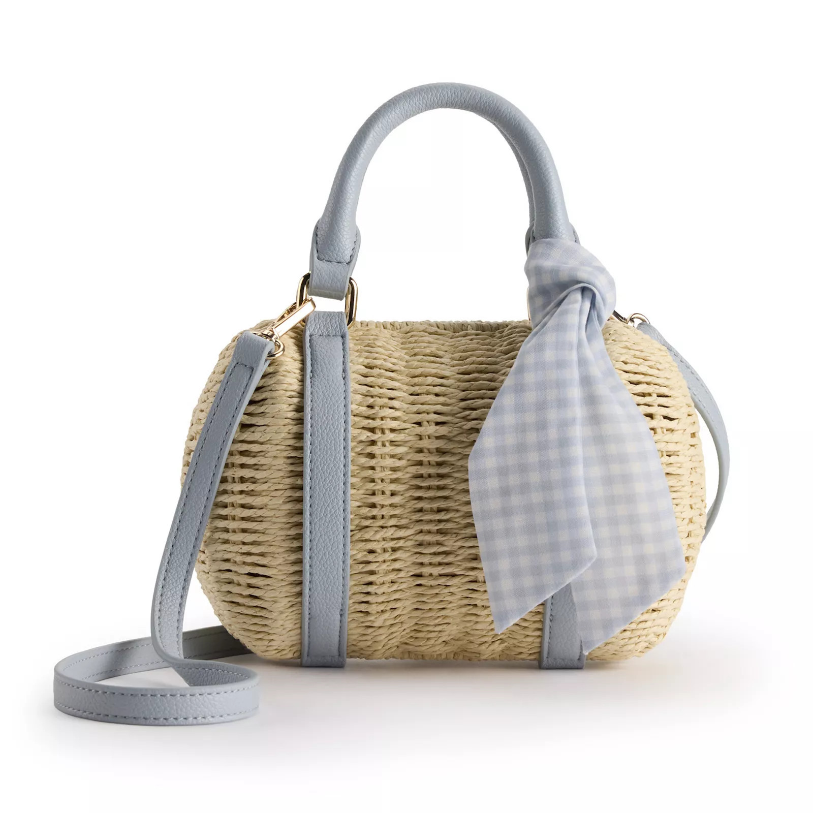 LC Lauren Conrad SOL Wicker Top Handle Bag, Light Natural Brown | Kohl's