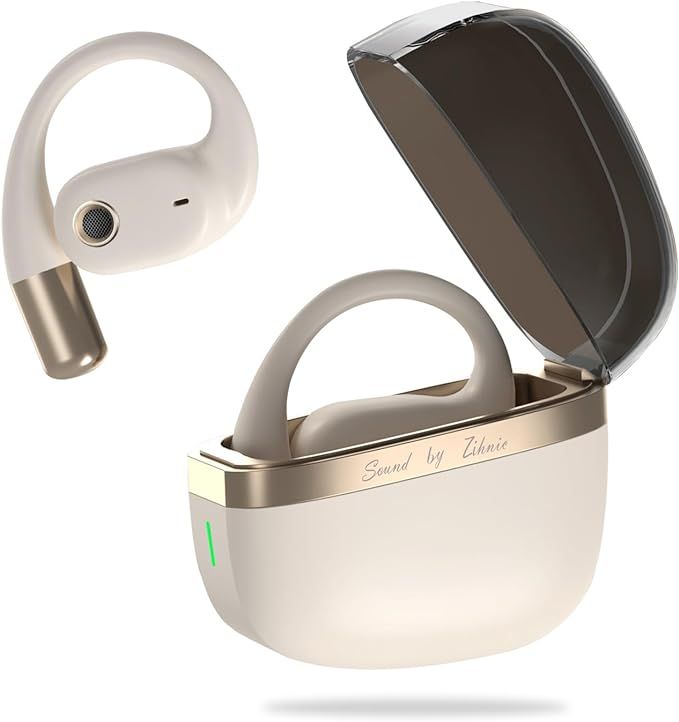 ZIHNIC True Wireless Open Ear Headphones with Mic,Bluetooth Earbuds with Earhooks,XP5 Sweatproof,... | Amazon (US)