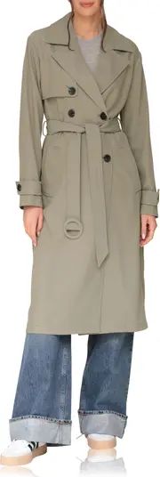 Avec Les Filles Relaxed Fit Button Back Trench Coat | Nordstrom | Nordstrom