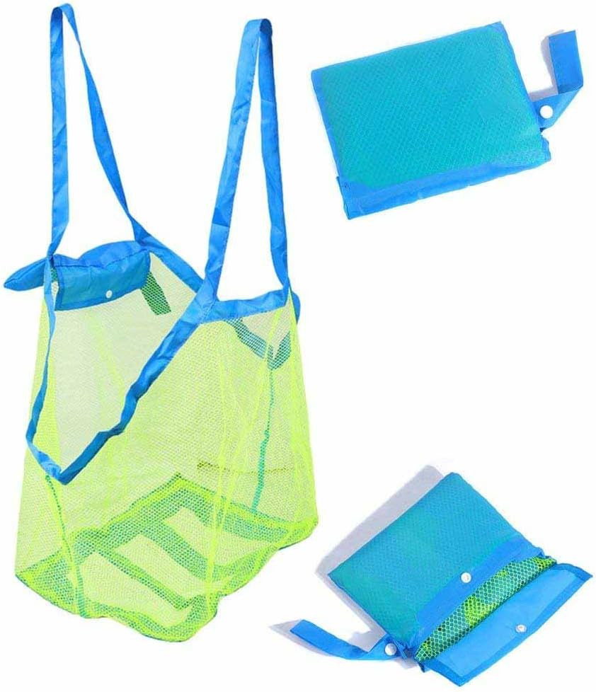 SupMLC Mesh Beach Bag Extra Large Beach Bags and Totes Tote Backpack Toys Towels Sand Away for Ho... | Amazon (US)