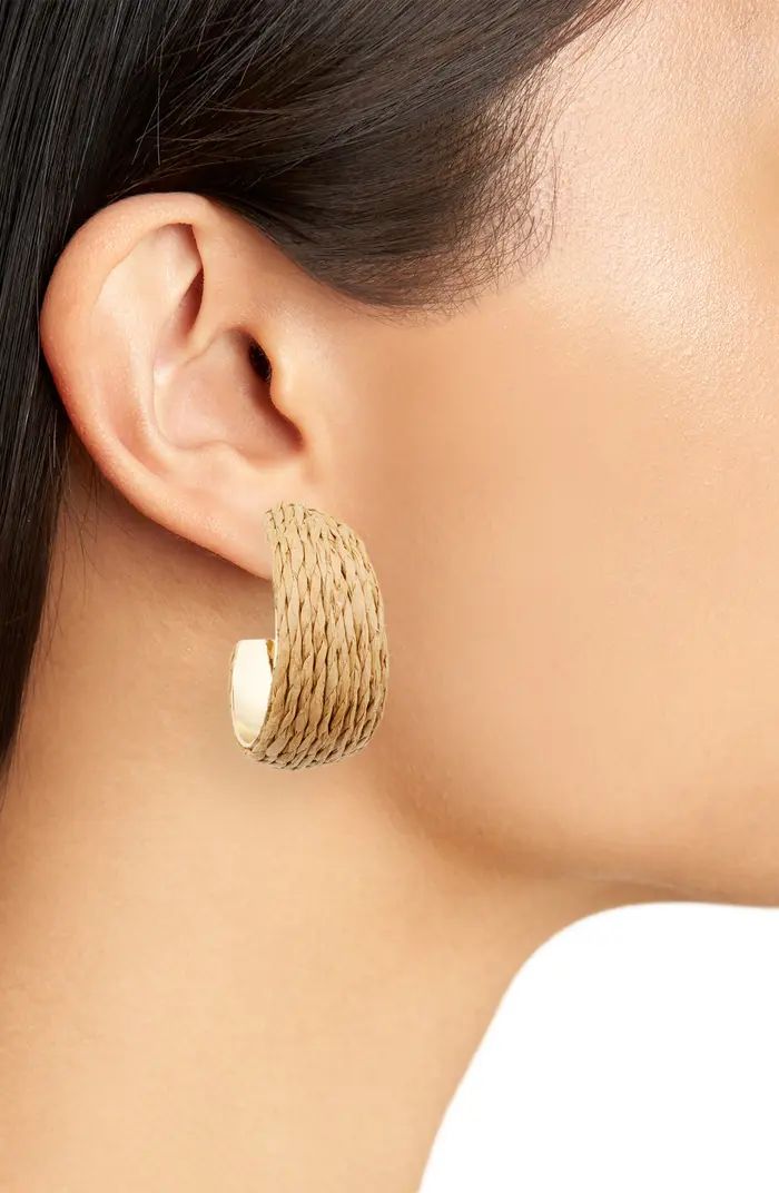 Nordstrom Raffia Hoop Earrings | Nordstrom | Nordstrom