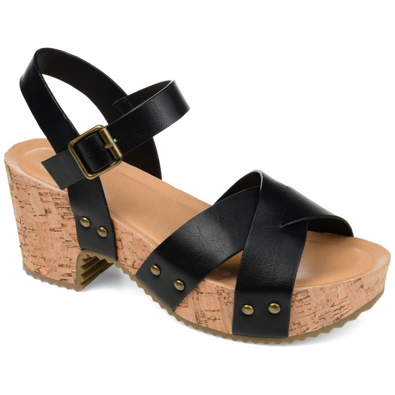 Journee Collection Womens Valentina Tru Comfort Foam Ankle Strap Platform Sandals | Target
