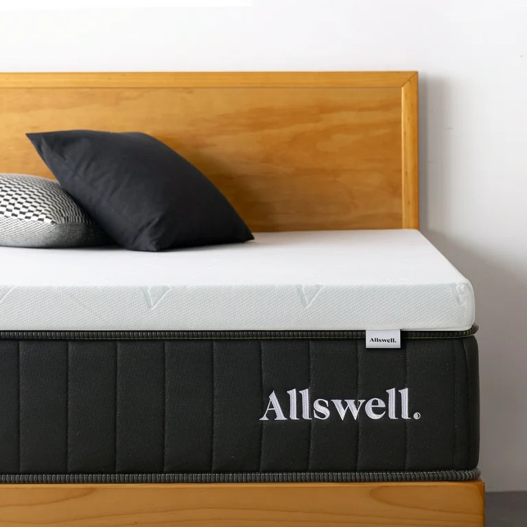 Allswell 3" Covered Memory Foam Mattress Topper, King | Walmart (US)