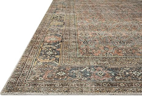 Loloi II Adrian Collection ADR-03 Area Rug 5'-0" x 7'-6" Terracotta/Multi Rectangular 0.19" Thick | Amazon (US)