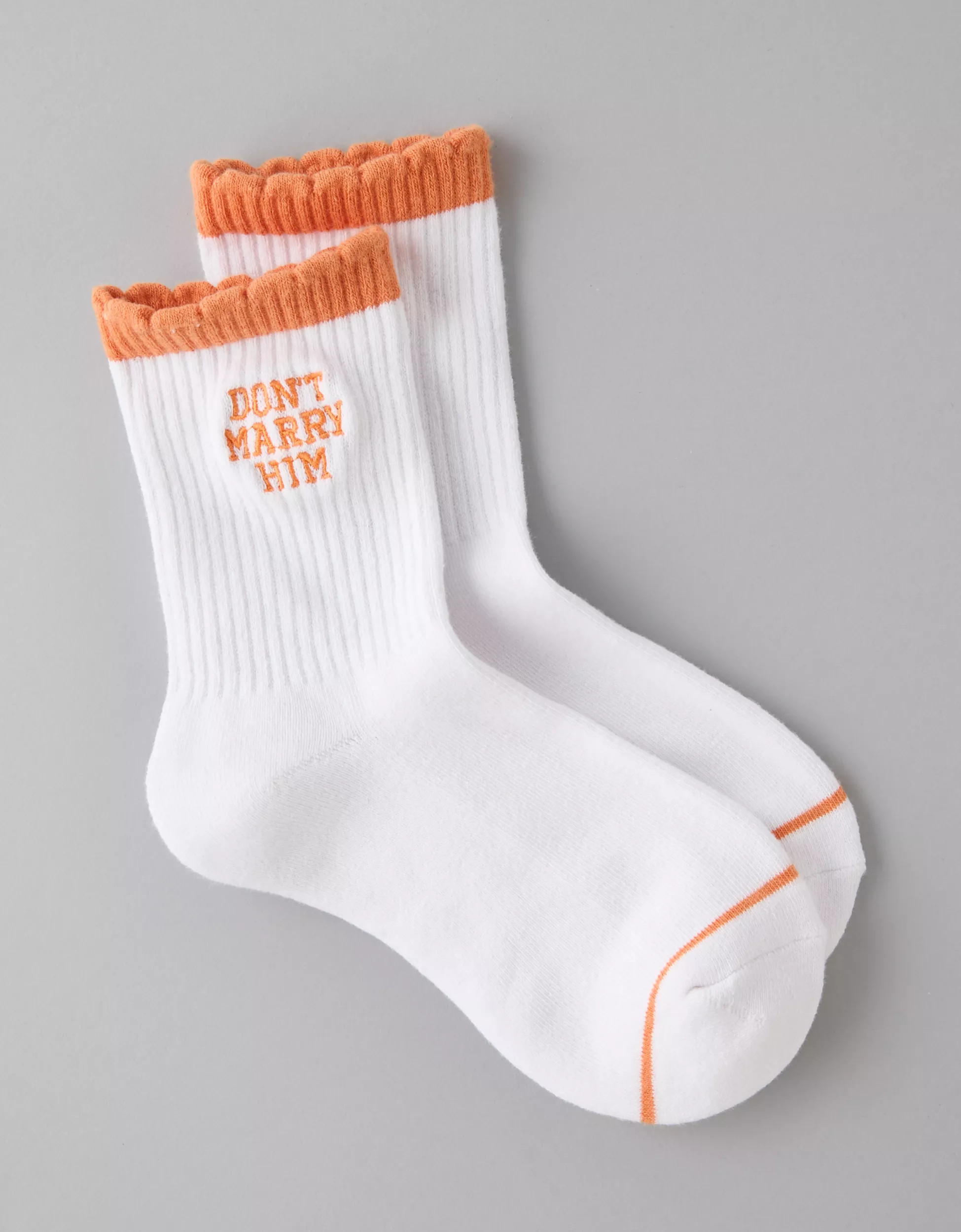 AE x The Summer I Turned Pretty Ruffle Cropped Crew Socks | American Eagle Outfitters (US & CA)
