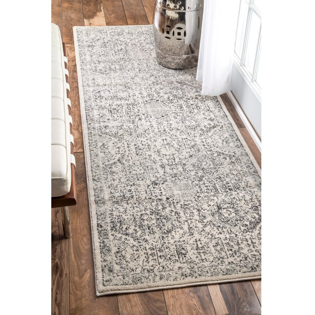 nuLOOM 2 x 6 Gray Indoor Vintage Runner Rug | Lowe's
