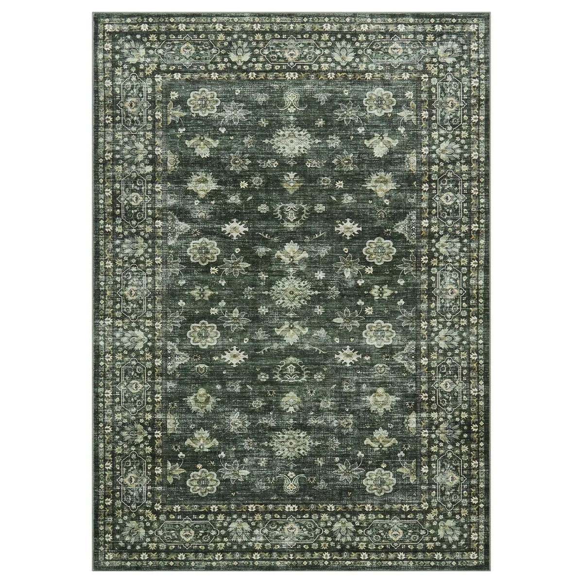 Coolmee Area Rug, Soft, Durable, Printed, Vintage Inspired, Low Pile, Non-Shedding, Easy Clean, L... | Target