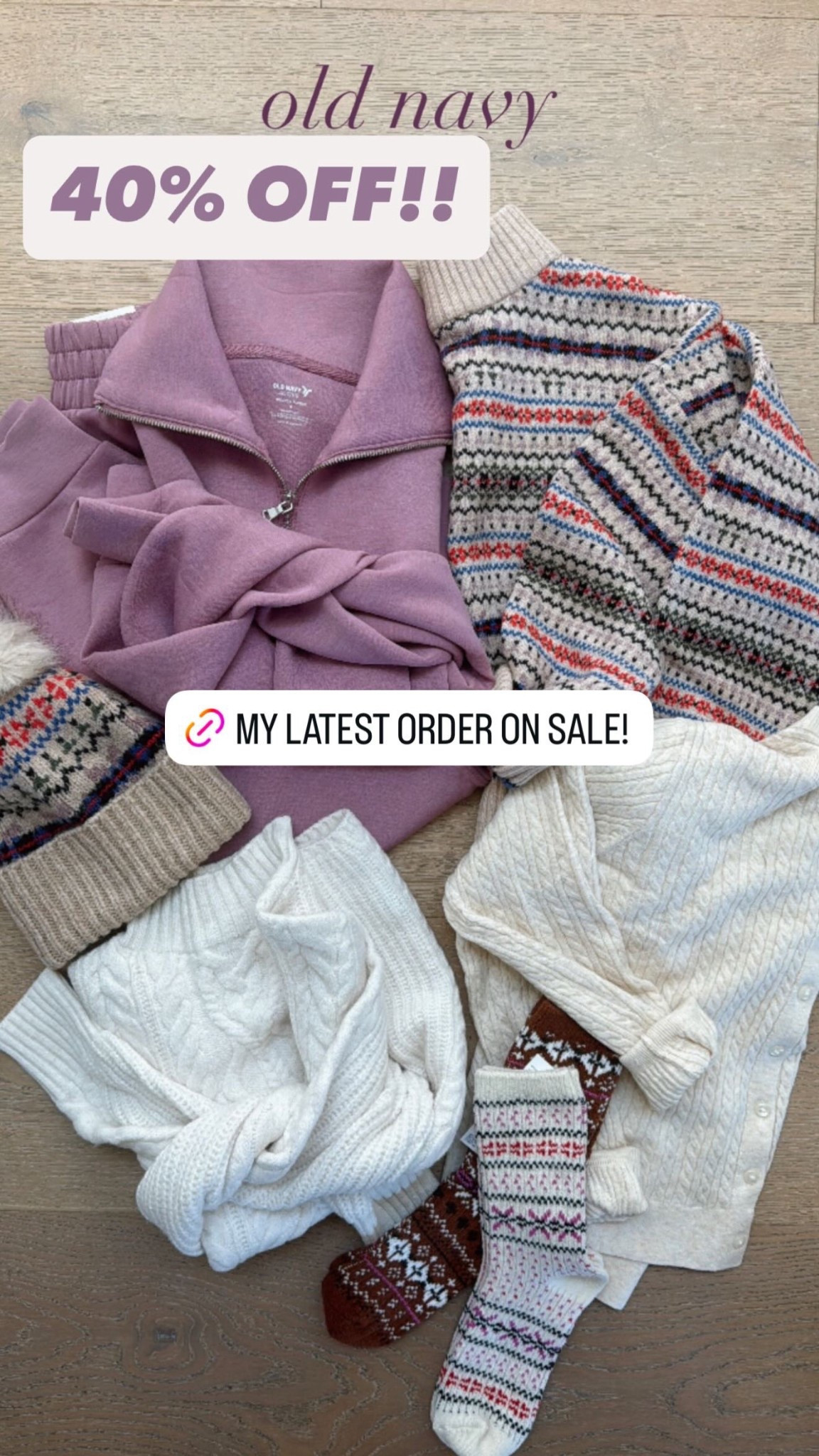 My latest Old Navy order is 40% off right now!! Sale ends 11/11! 🤍

#LTKOver40 #LTKSeasonal #LTKSaleAlert