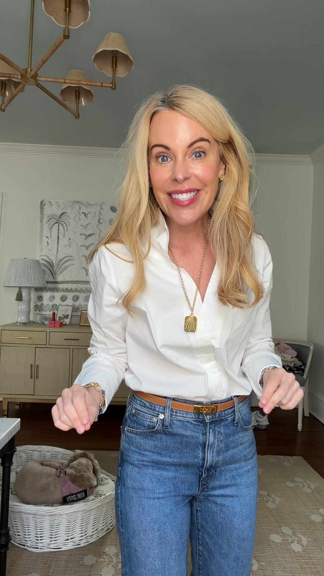 This is not a drill...The CBK button down is back in stock.  

#LTKPetite #LTKOver40 #LTKootd
