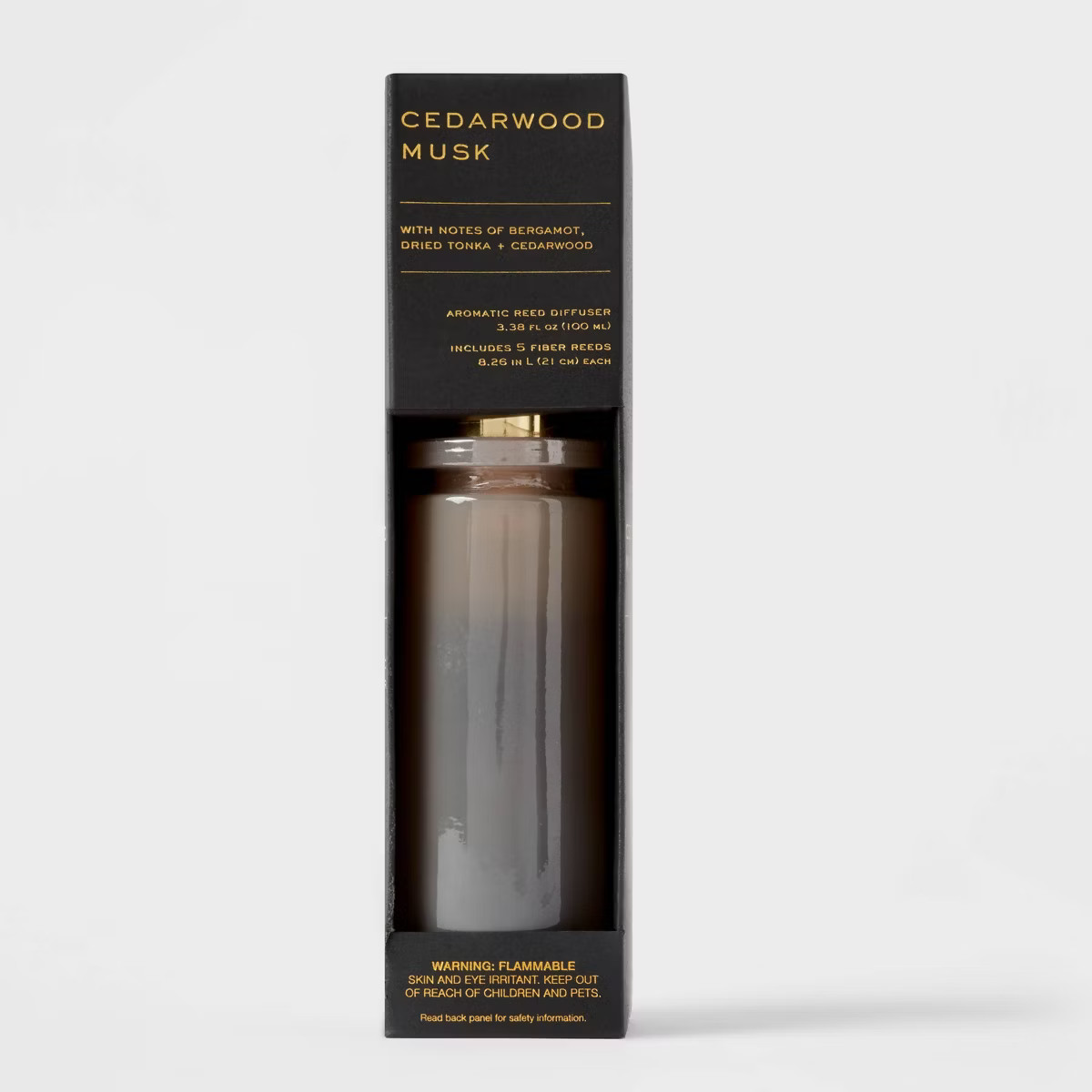 100ml Cedarwood Musk Black Label Fiber Oil Reed Diffuser - Threshold™: Home Fragrance, Bergamot... | Target