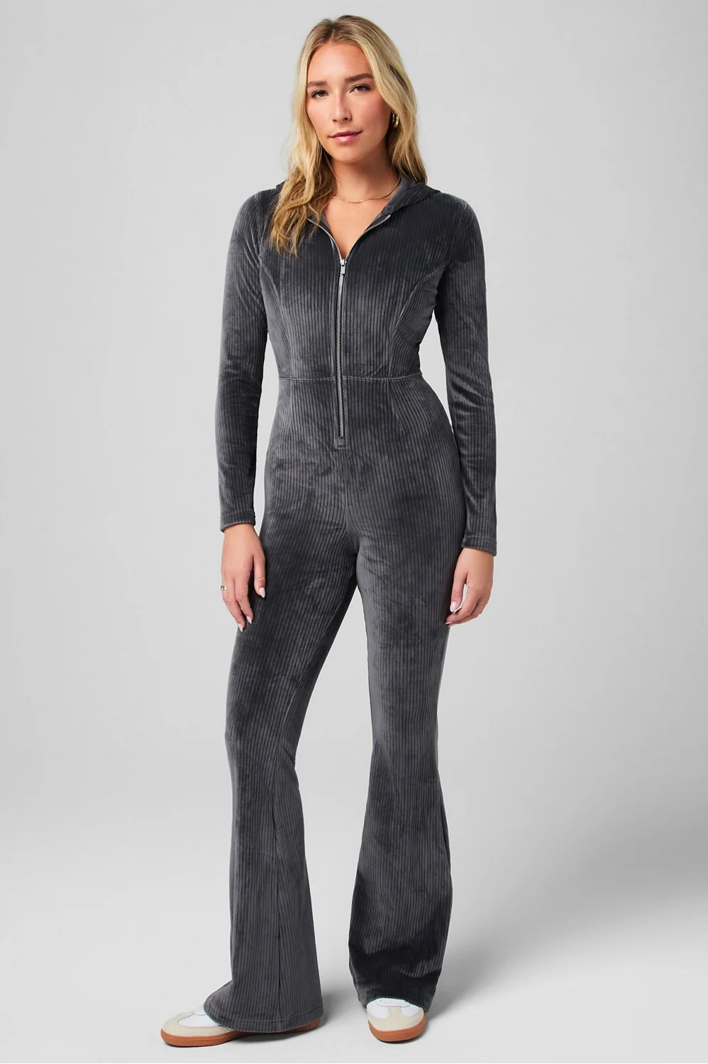 Plush Rib Hooded Jumpsuit | Fabletics