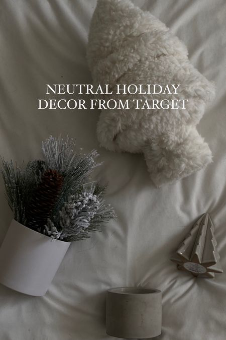 neutral christmas decor, target christmas decor, christmas tree pillow, bedroom decor, home decor 

#LTKsalealert #LTKhome #LTKSeasonal