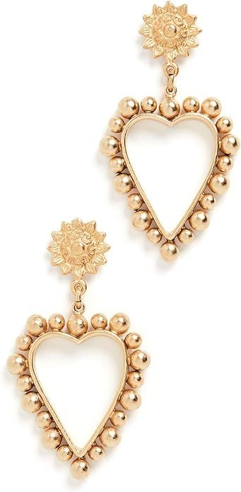 Brinker & Eliza Women's Heart of Gold Earrings | Amazon (US)