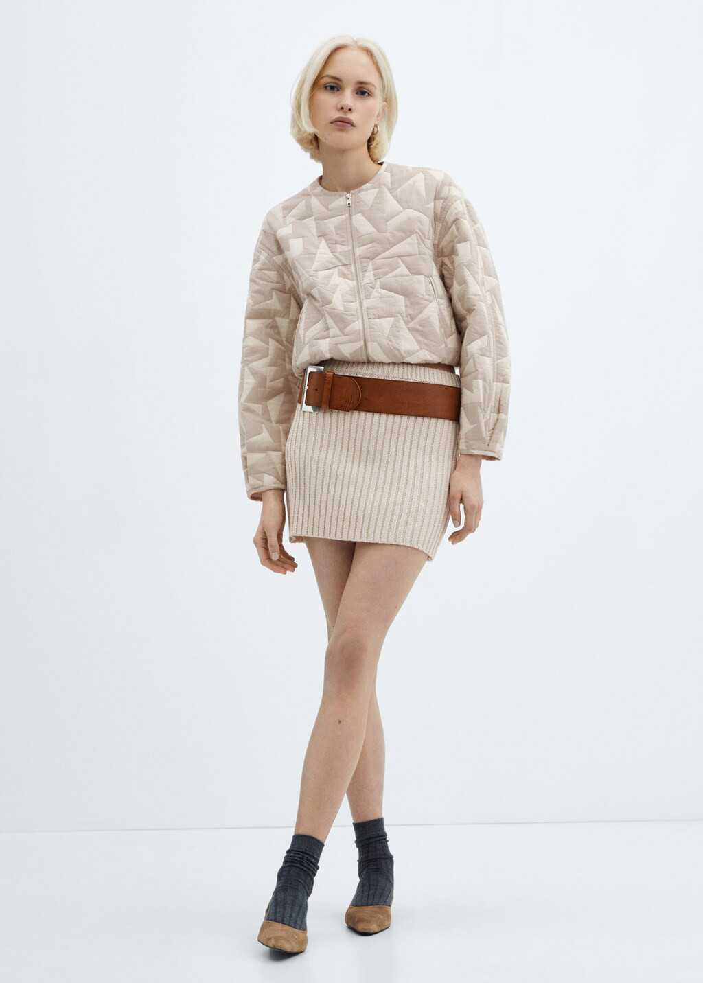 Cotton quilted jacket -  Women | Mango USA | MANGO (US)