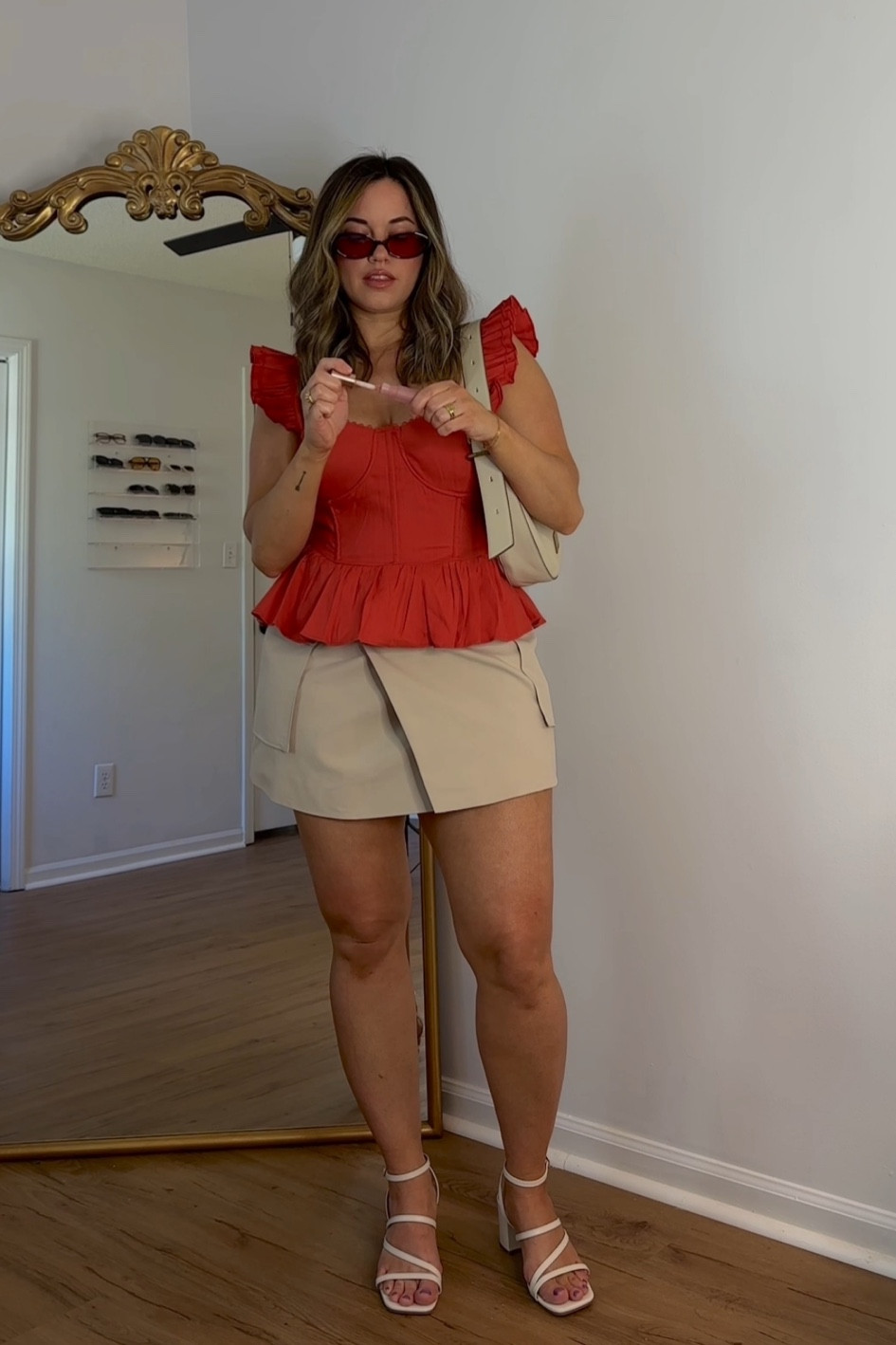 Order regular size in skirt or size up if you’re in between sizes! Top is true to size and has adjustable tie back! 

#LTKfindsunder100 #LTKSeasonal #LTKstyletip