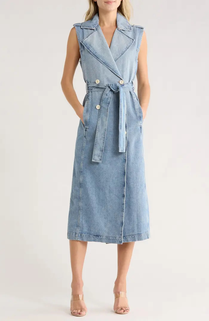 Sleeveless Denim Trench Coat | Nordstrom Rack
