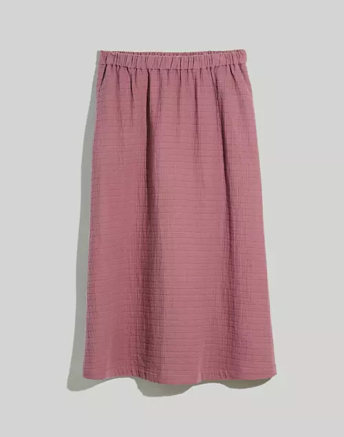 Quilted Jacquard A-Line Midi Skirt | Madewell