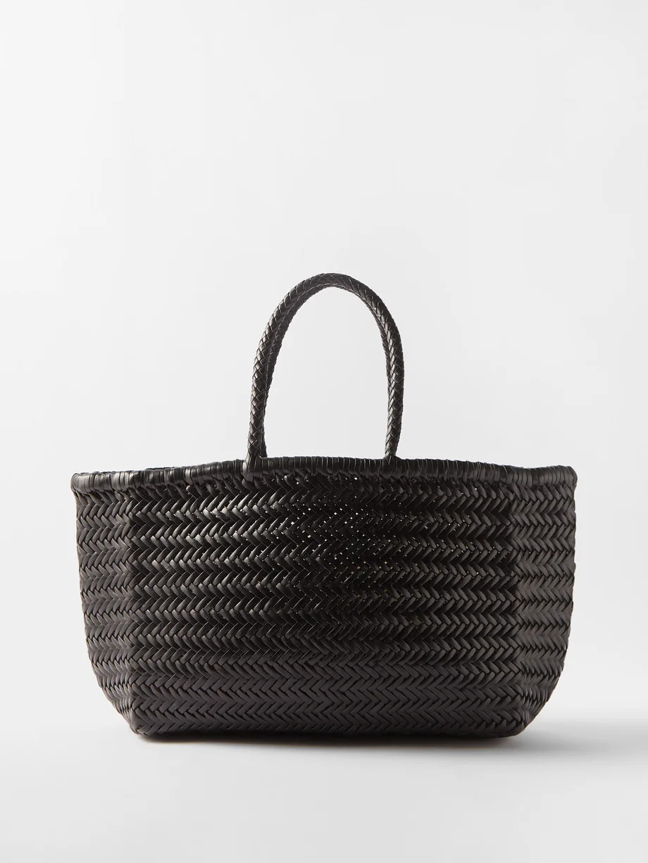 Triple Jump large woven-leather basket bag | Matches (UK)