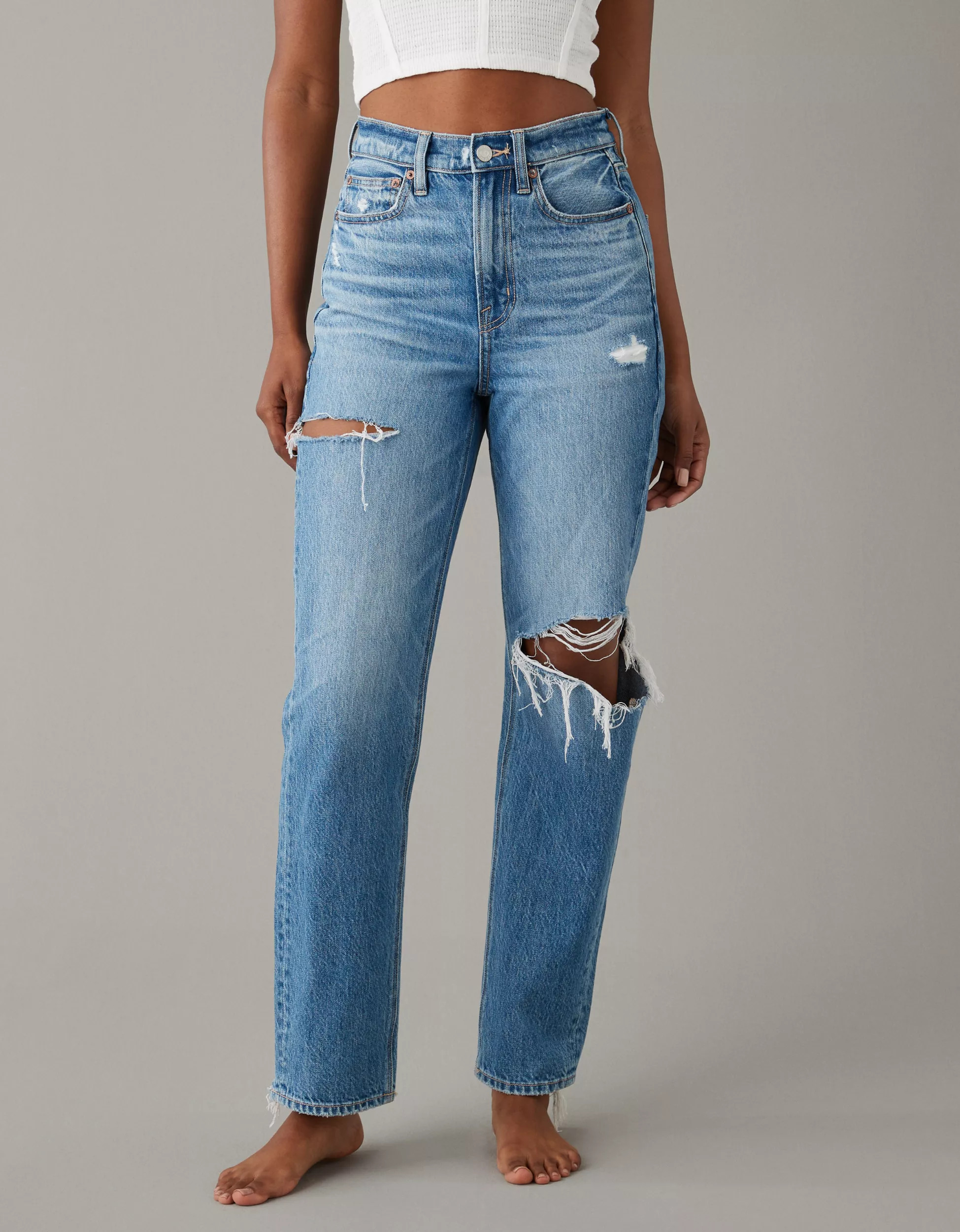 AE Ripped Highest Waist '90s Boyfriend Jean | American Eagle Outfitters (US & CA)