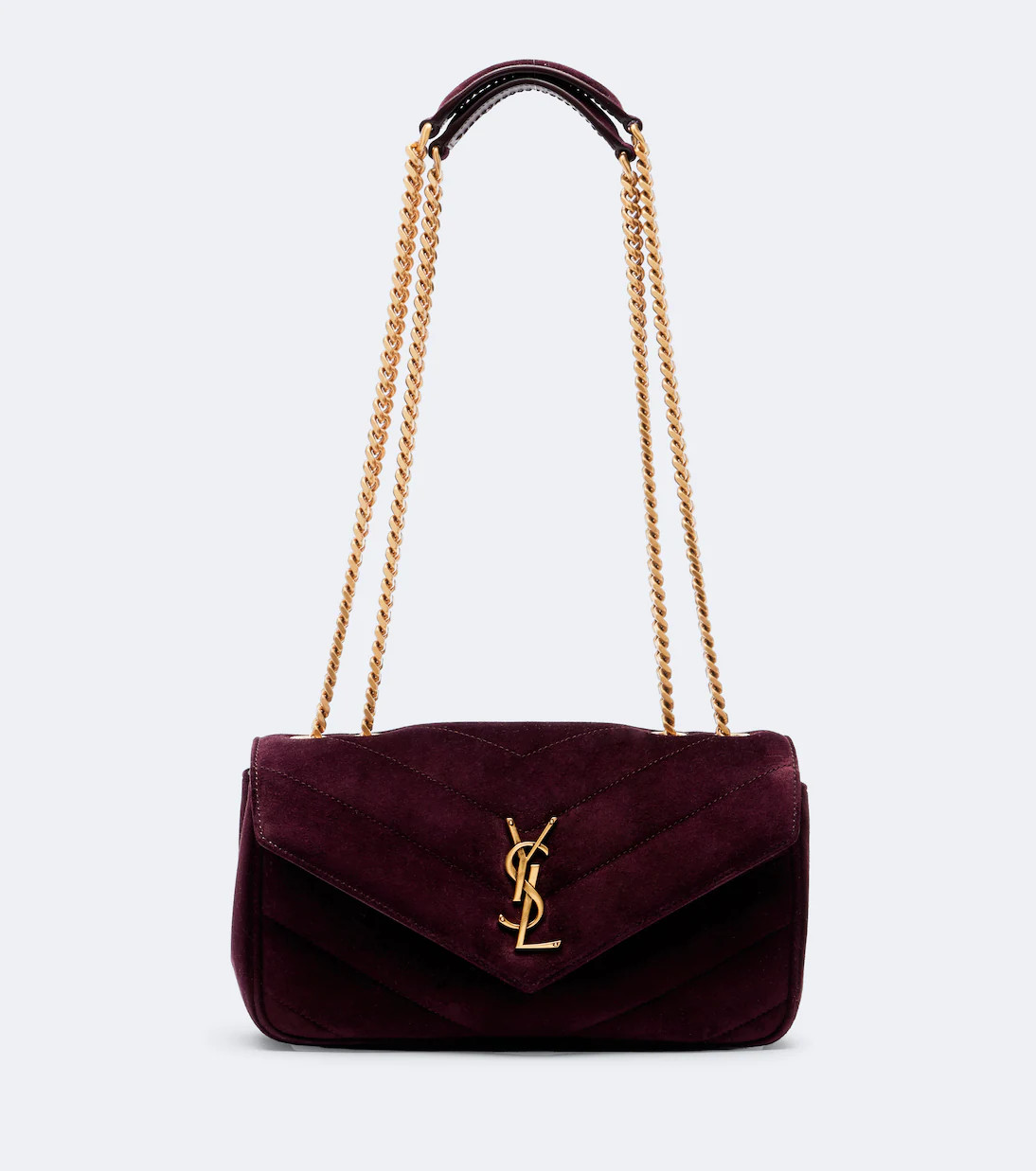Loulou Small matelassé suede shoulder bag | Mytheresa (US/CA)