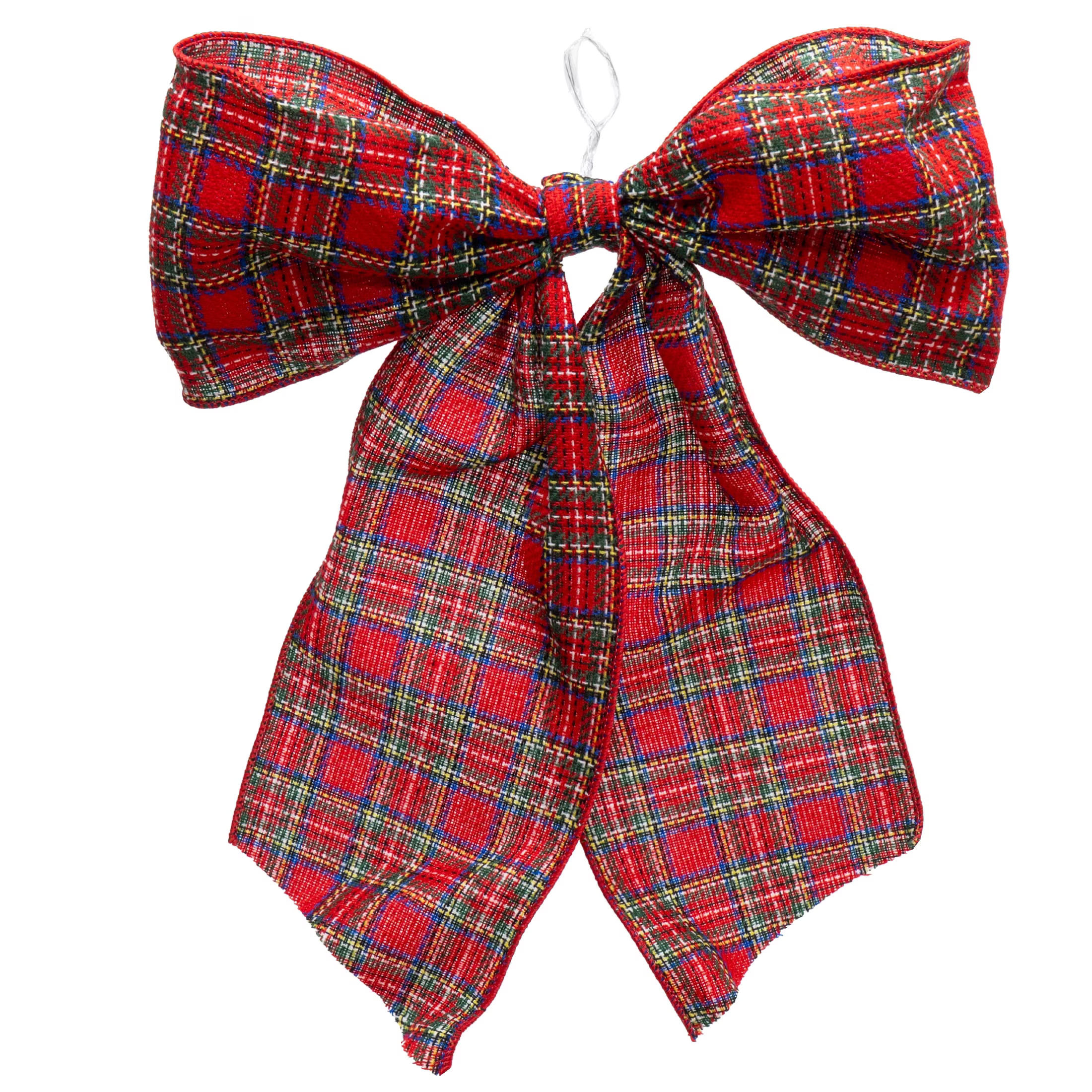 My Texas House Red Plaid Decorative Christmas Bow, 15" | Walmart (US)