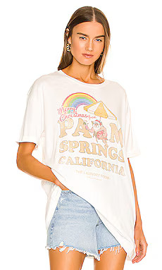 The Laundry Room Palm Springs Christmas Oversized Tee in White from Revolve.com | Revolve Clothing (Global)